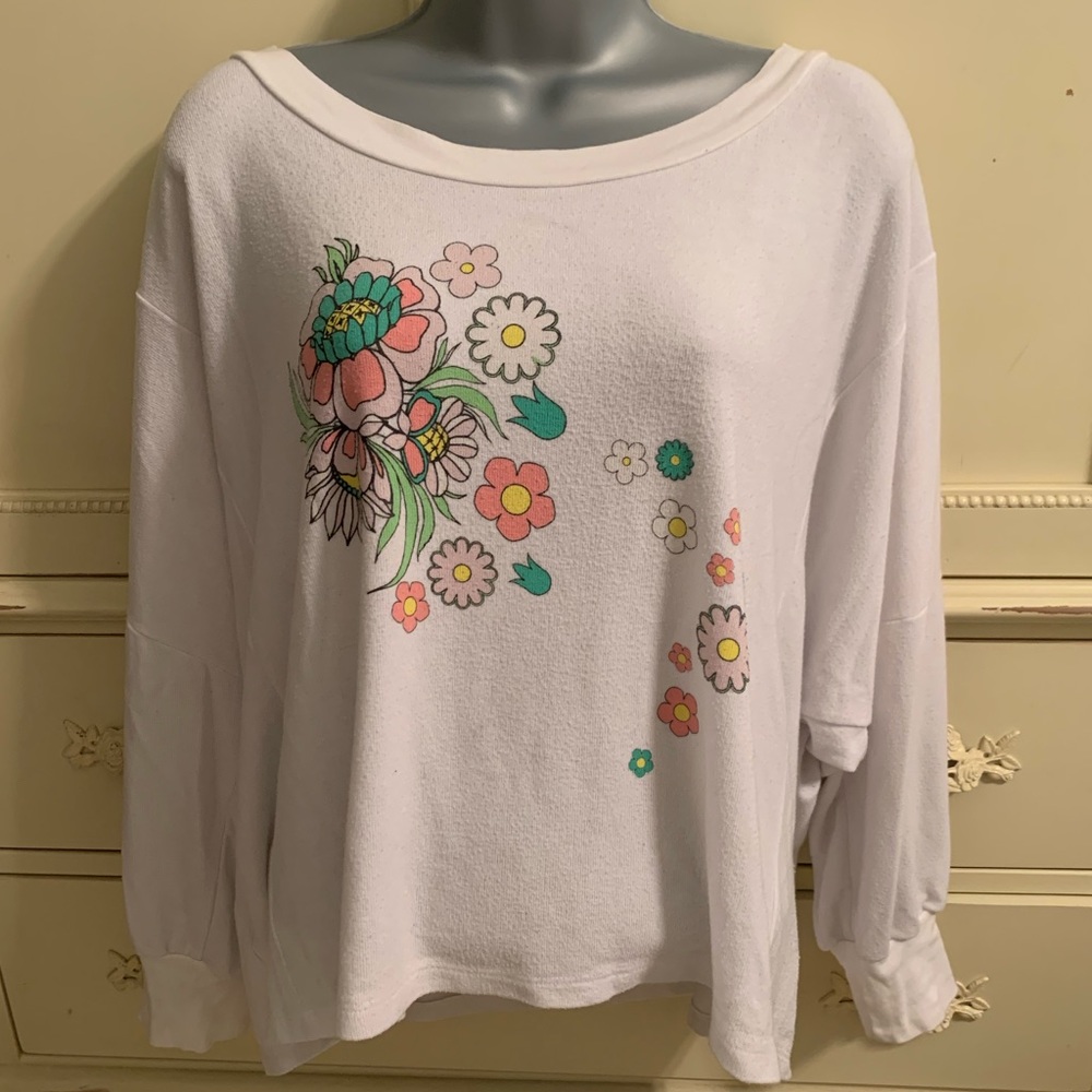 Wildfox Oversized Long-sleeved Top